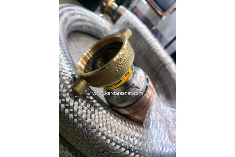 ساخت ومونتاژشیلنگ خرطومی فلکسیبل استیل باروکش