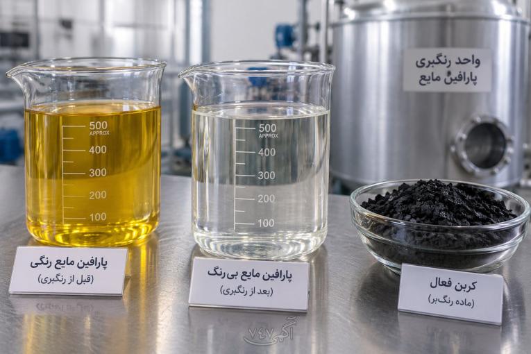 تولید دستمزدی رنگبری پارافین مایع صنعتی فلش 200